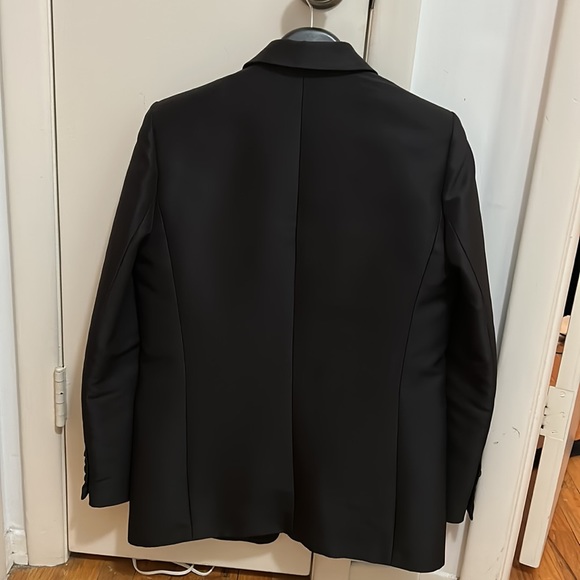 Black Sandro Satin dinner jacket size 38 - Picture 3 of 6